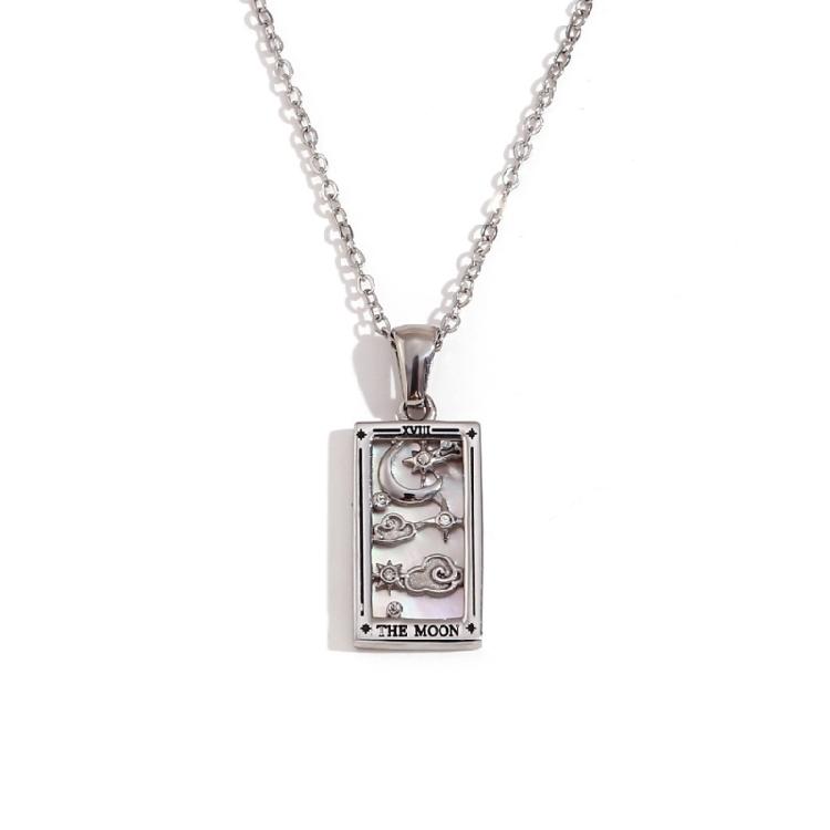 Trendy Minimalist Tarot Inspired Necklace With Creatvie Symbols And Lightweight Design For Comfortable Daily Wear
