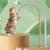 Gato provocando brinquedo silicone mouse cauda gato teaser vara mordida-resistente interativo gato varinha brinquedo para animais de estimação suprimentos