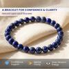 Plus Waarde Natuurlijke Lapis Lazuli Stijlvolle Kristallen Armband voor Mannen Vrouwen Jongens Meisjes Reiki Genezende Kristal (Kralen Maat 8mm, Jute Zak)