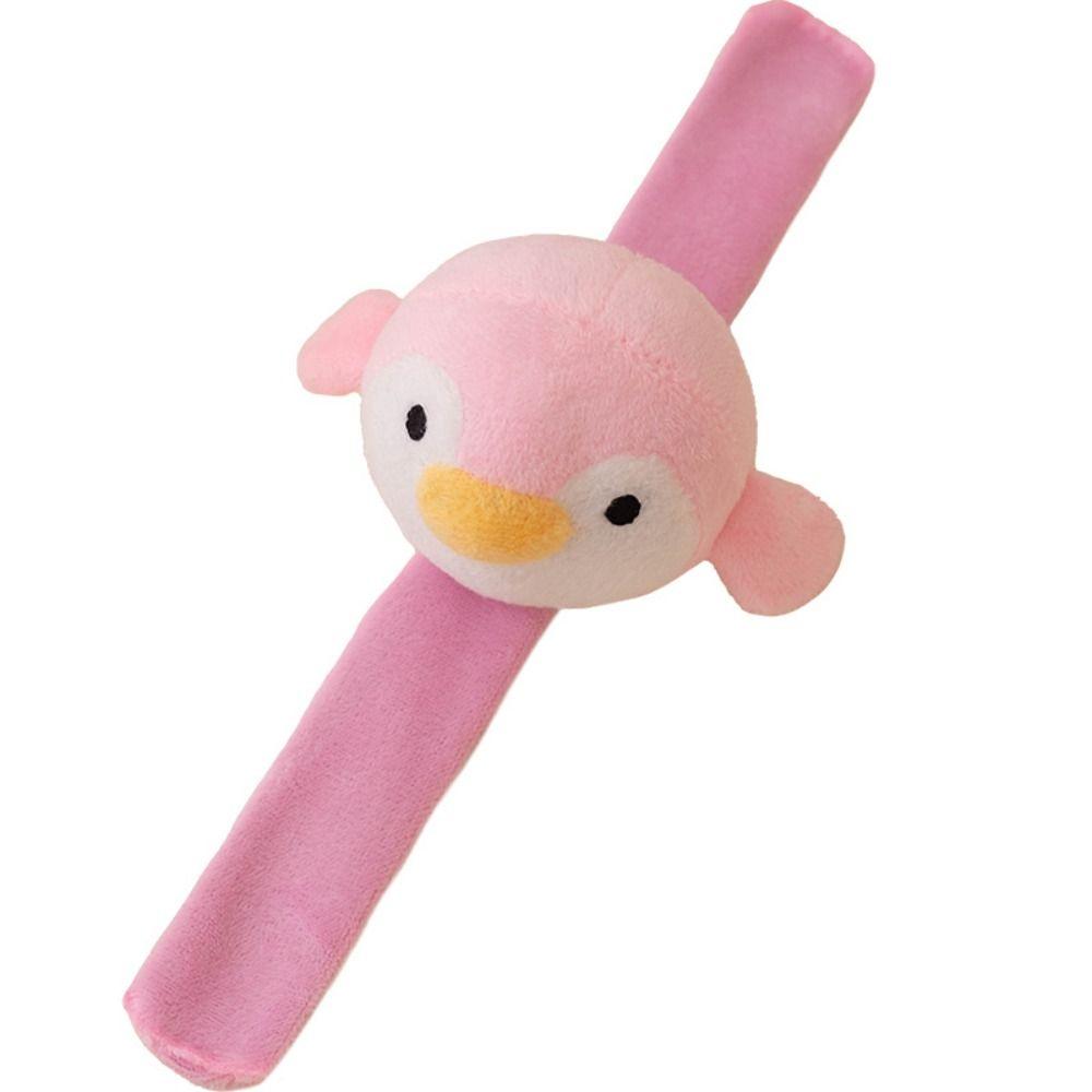 Wrist Style Plush Doll Slap Bracelet Simulation Little Penguin Plush Wrist Band  Christmas Toy