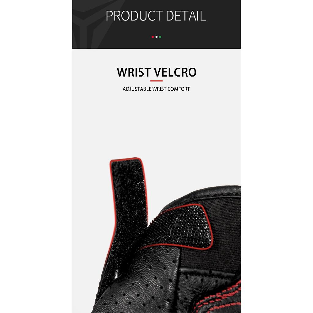Motowolf Sheepskin Motorcycle Gloves Men Women Summer Breathable Leather Racing Riding Gloves Touchscreen Protective Gear