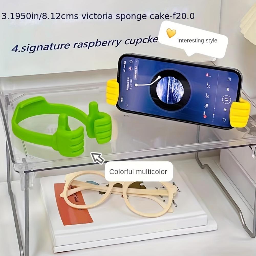 Creative mobile phone holder, thumb holder, desktop holder, portable holder, digital, cute holder.