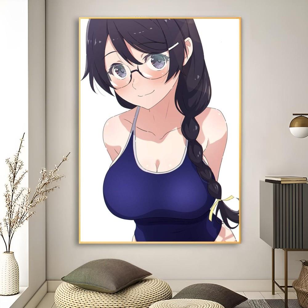 1pc Hanekawa Tsubasa Anime Kizumonogatari Poster Poster Art Print Bar Living Room Furniture Decor
