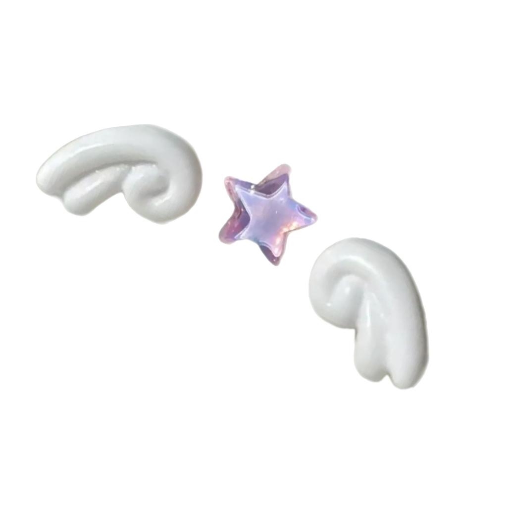 Stylish Wing and Star Cartilage Helix Tragus Studs Earrings Ear Bone Nails Body Jewelry Fashion Ear Accessories