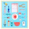Doctor Speelgoed voor Kinderen Set Kinderen Houten Rollenspel Kit Spelletjes voor Meisjes Jongens Rood Medisch Tandarts Medicijnkist Stoffen Tassen Cadeaus
