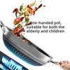 Double-sided screen 316 stainless steel wok Non-coated wok non-stick household induction cooker gas universal wok