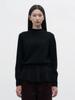 GENERALIDEA Whole Garment Wool Mock Neck Knit Pullover [Black] / Wbe4L05543