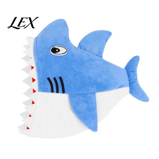 Versatile Plush Headgear for Carnival Shark Hat Mask Adults/Kids, Funny Headgear, Adjustable Costume Hood Halloween Theme Parties Photo Prop