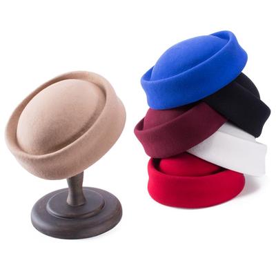 Chapeaux piluliers Lawliet 100 % laine pour femmes, pour soirée de mariage, cocktail, non garnis, fabrication de chapellerie bloquée B028