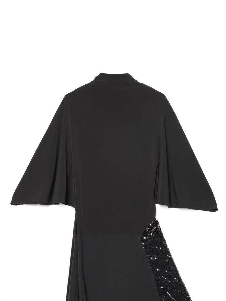 Europäischer & Amerikanischer Stil Damen Elegantes Rückenfreies Pailletten-Midikleid mit Gürtel