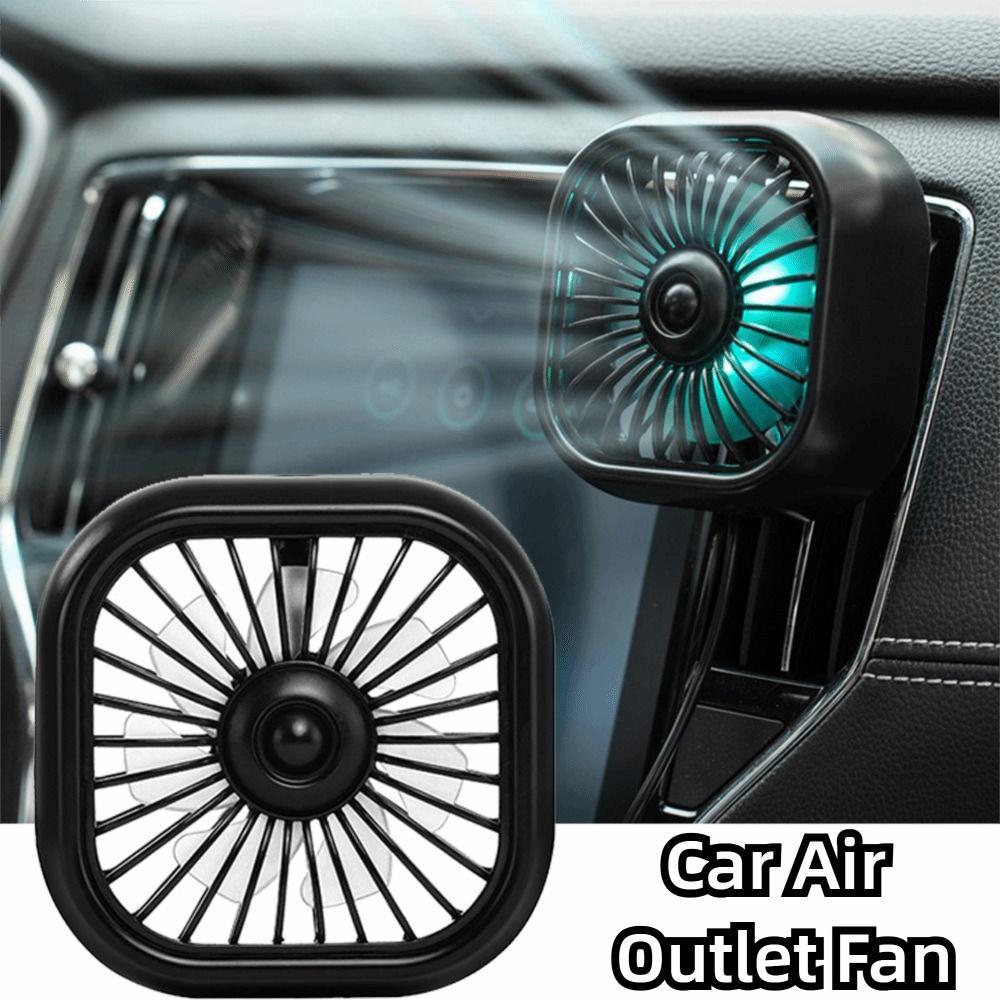 Colorful Lighting USB Small Cooling Fan Adjustable Car Mounted Air Cooler Rear Seat