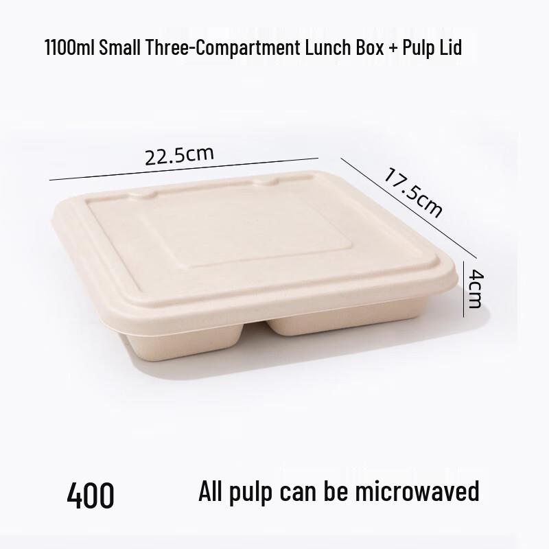 Beiyipin Disposable Food-Grade Pulp Compartmented Lunch Box
