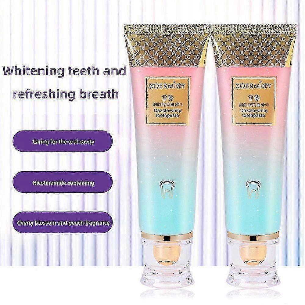 2025 3pcs Nicotinamide Whitening Toothpaste Cleaning Brightening Whitening Fresh Breath