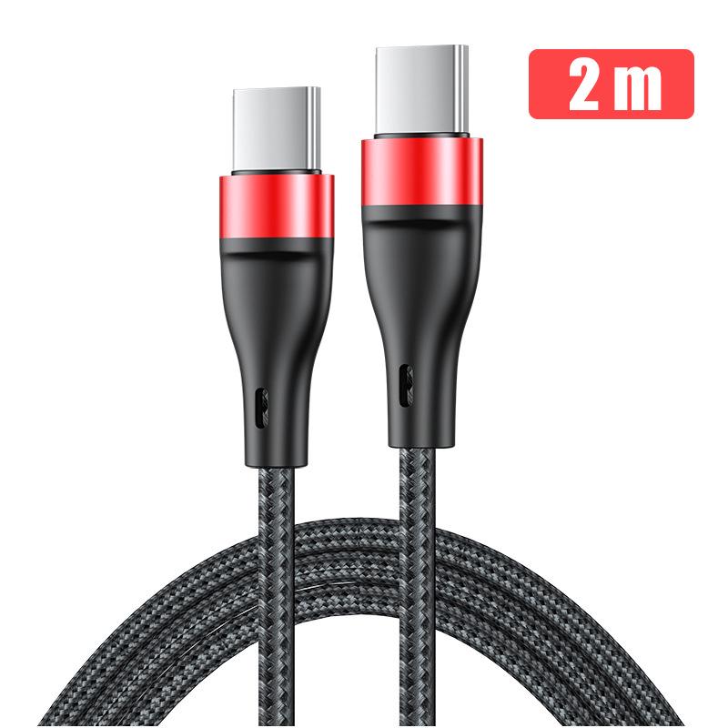 PD60W Dual-Head Type-C Charging Cable for Apple, Xiaomi, Huawei Devices
