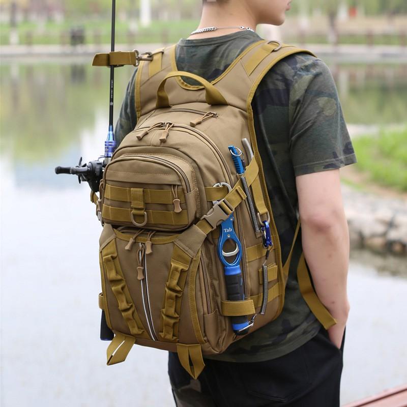 Tool Bags Large Capacity Tactical Tool Bag Outdoor Hiking Fishing Camping Travel Storage Backpack