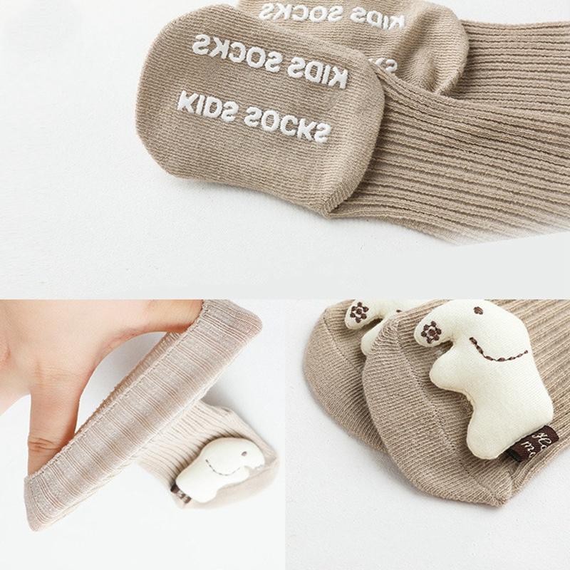 Autumn and Winter Cute Three-dimensional Cartoon Doll Baby Socks Children's Glue Non-slip Socks