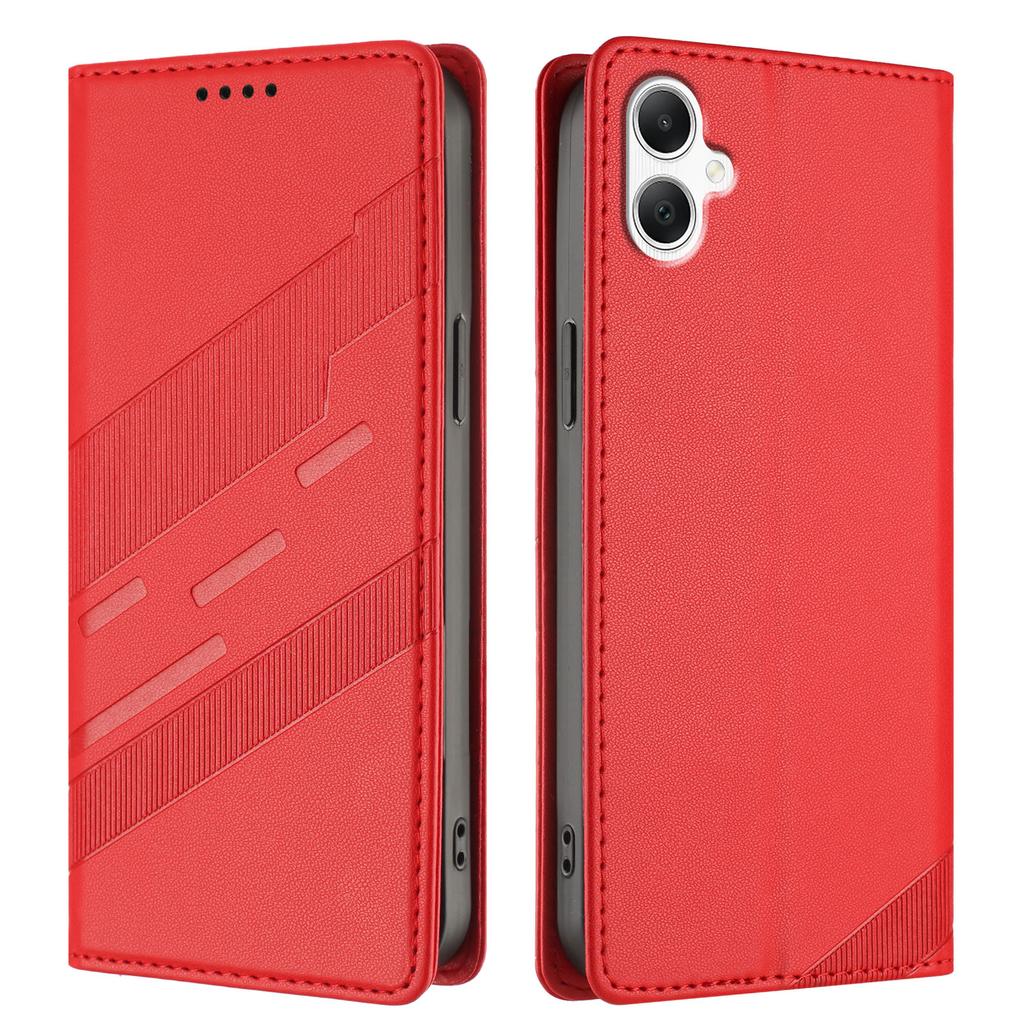 For Samsung Galaxy A07 Phone Cases Punk Style Imprinted Wallet Stand Leather Cover