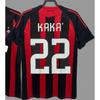 Retro jersey football jersey classic nostalgic replica Thai jersey Kaka game training jersey short-sleeved sportswear