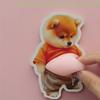 [C]2pcs 3D Cute Puppy Sticker Squeezeable Shiba Inu Phone Case Decoration Children's Birthday Party Favor Festival Supplies