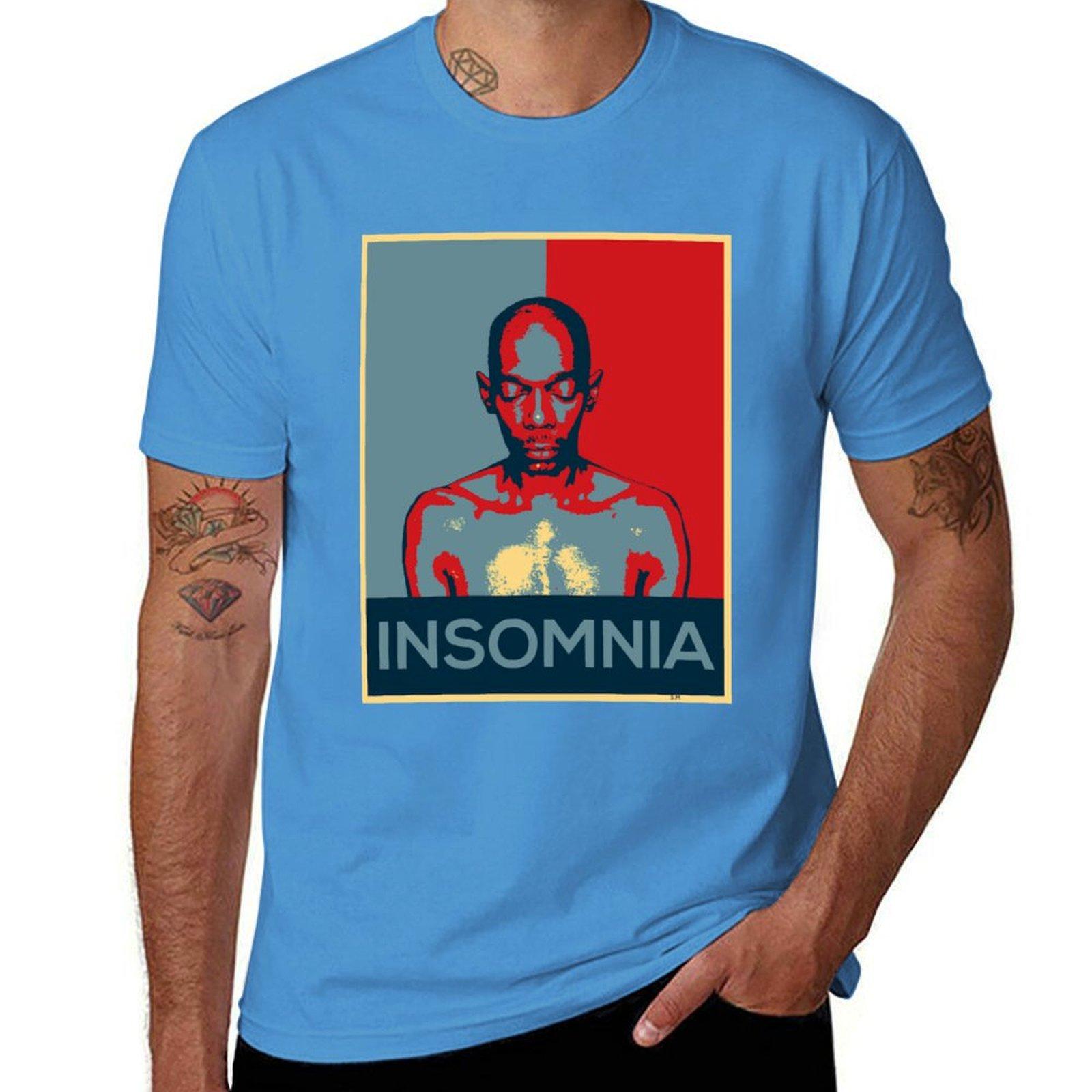 Insomnia Faithless Футболки заготовки винтажная хиппи одежда быстросохнущая дизайнерская футболка мужская S