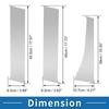 ABSOPRO Door Pillar Window Trim Stickers for Pillar Door Outer Exterior Covers for Mitsubishi Outlander Silver Tone Anti-Scratch Posts, 2011-2014,