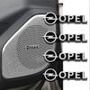 Aluminium Auto Styling Innenraum Audio Lautsprecher Abzeichen Aufkleber Dekor Zubehör für OPC Astra K Vivaro Corsa Zafira Insignia