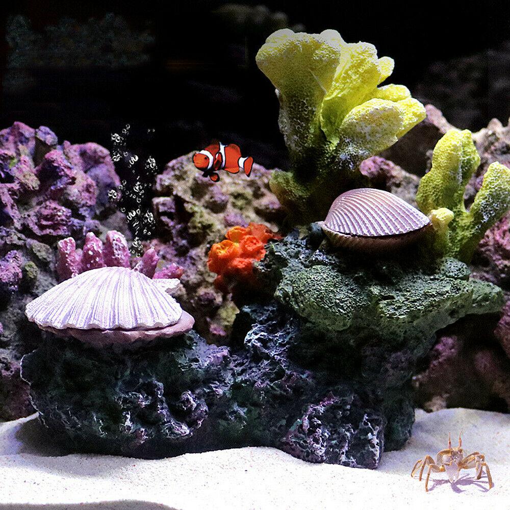 Yapay Mercan Akvaryum Dekorasyonu Deniz Yıldızı Taklidi Reçine Resif Manzarası Akvaryum Dekorasyonu El Sanatı Masa Üstü Dekorasyonu