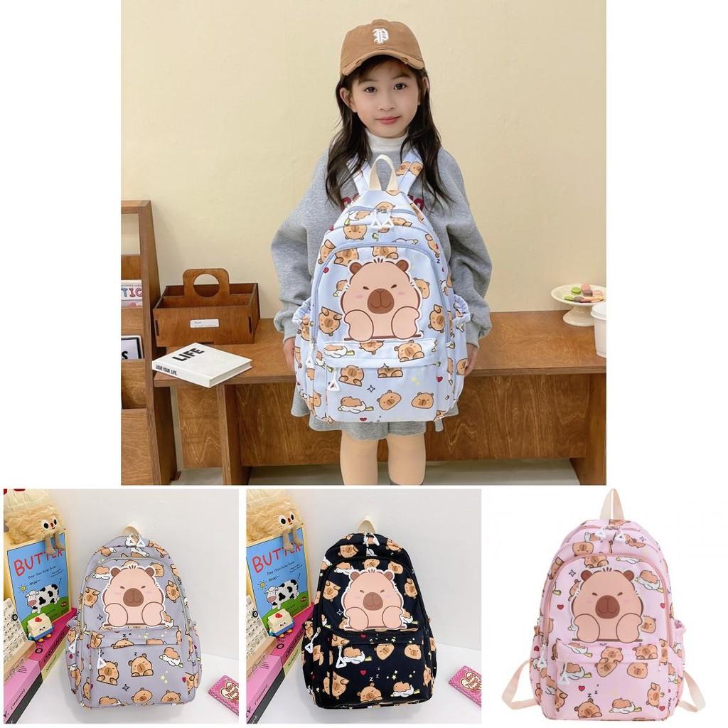 Lightweight Durable Nylon School Backpack With Fun Cartoon Design For Kids 16 Inch