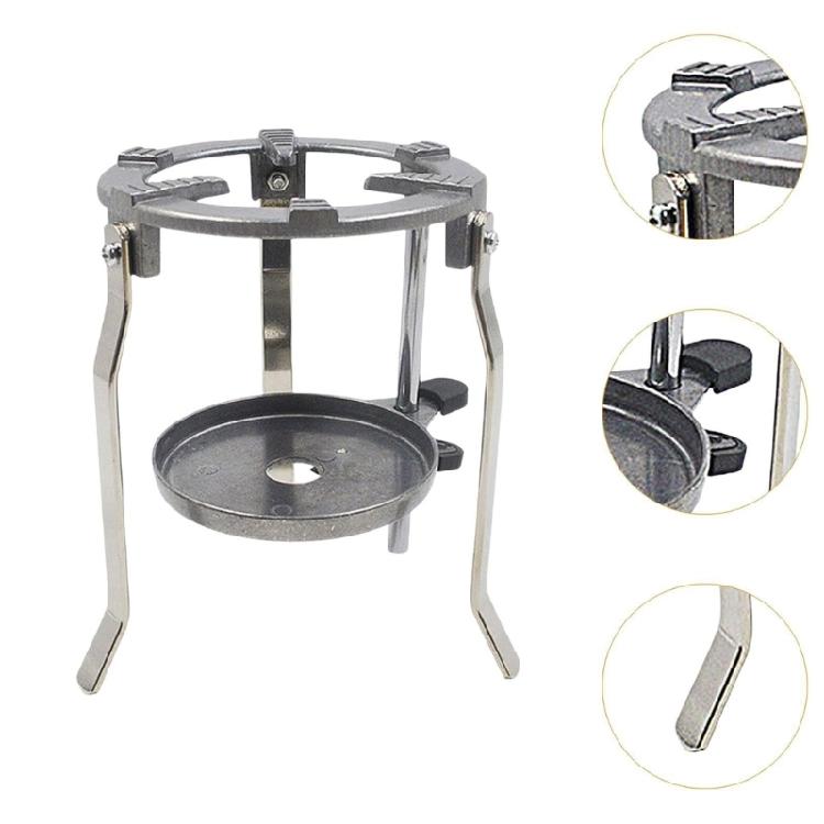 Sturdy Cast Aluminum Adjustable Tripod Stand Portable for Scientific Research Featuring Stable Base and Tray