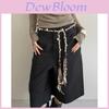 Beaded Waist Belt With Resin Buckle For Casual Dress And Jeans