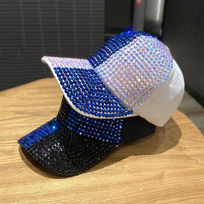 Handmade Diamond Studded Duckbill Cap Korean Style Trendy High-Quality Children'S Fashionable Face Enhancing Small Baseball Cap