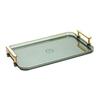 Snacks Plate Fruit Plate Tray Non Slip Base Decorative Tray Vanity Tray Serving Platter for Dessert Snacks Cupcake Kitchen