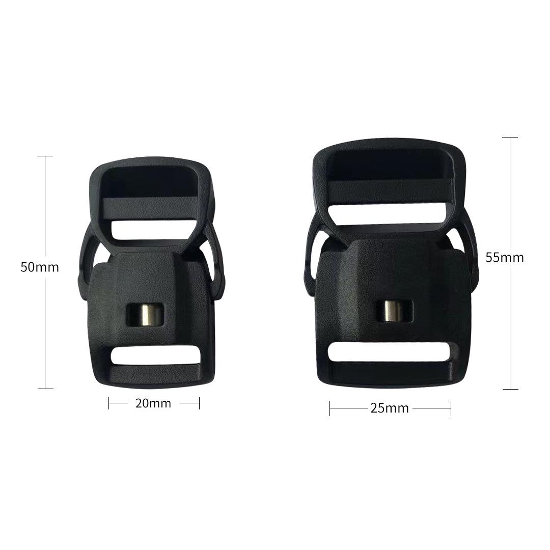 

Пластиковая магнитная пряжка-фастекс с боковой защелкой 20мм/25мм для поясного ремня 20mm чёрный