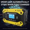 Nabíječka autobaterií Plně automatická 12V / 24V Inteligentní rychlonabíjecí pulzní opravná nabíječka pro AGM LFP GEL WET Olovo