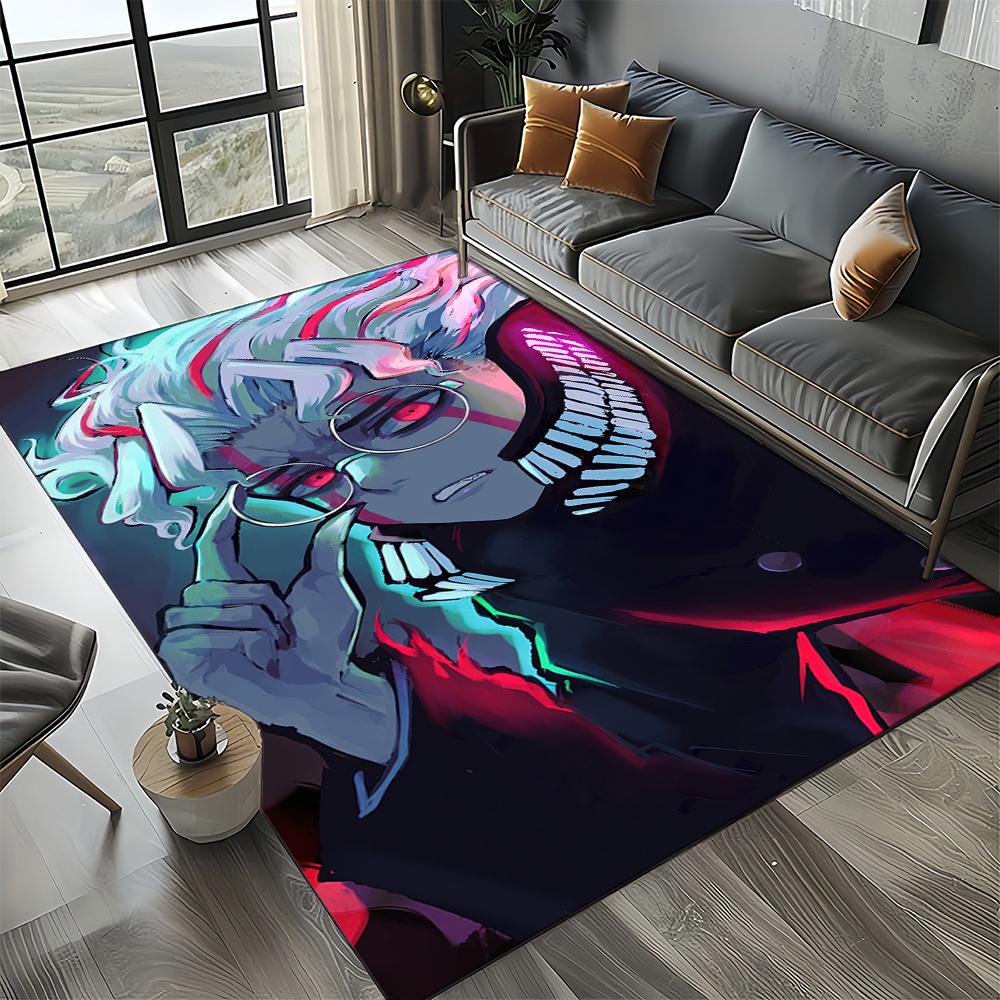 3D DAN DA DAN Anime Cartoon Teppich für Wohnzimmer Schlafzimmer Zuhause Sofa Dekoration, Kinder Spiel Rutschfeste Bodenmatte Geschenk