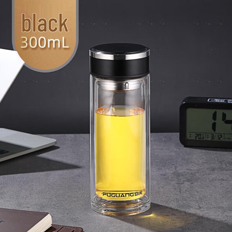 Fuguang Zhikang Double-Layer Glass Tea Infuser Cup