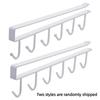 Kitchen Wrought Iron Hooks 6 Row Hooks Without Punching Cabinet Hanging Shelves Household Multifu Wardrobe Tie Bag Storage Hooks