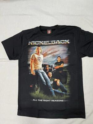 Nickelback Band T-Shirt Brandneu Größe L Chad Kroeger Hard Rock Japan Import