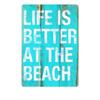 Tin Sign Life Is Better At The Beach Vintage Coastal Metal Sign Decor Beach House Wall Art Rustic Watercolor Typography Plaqu