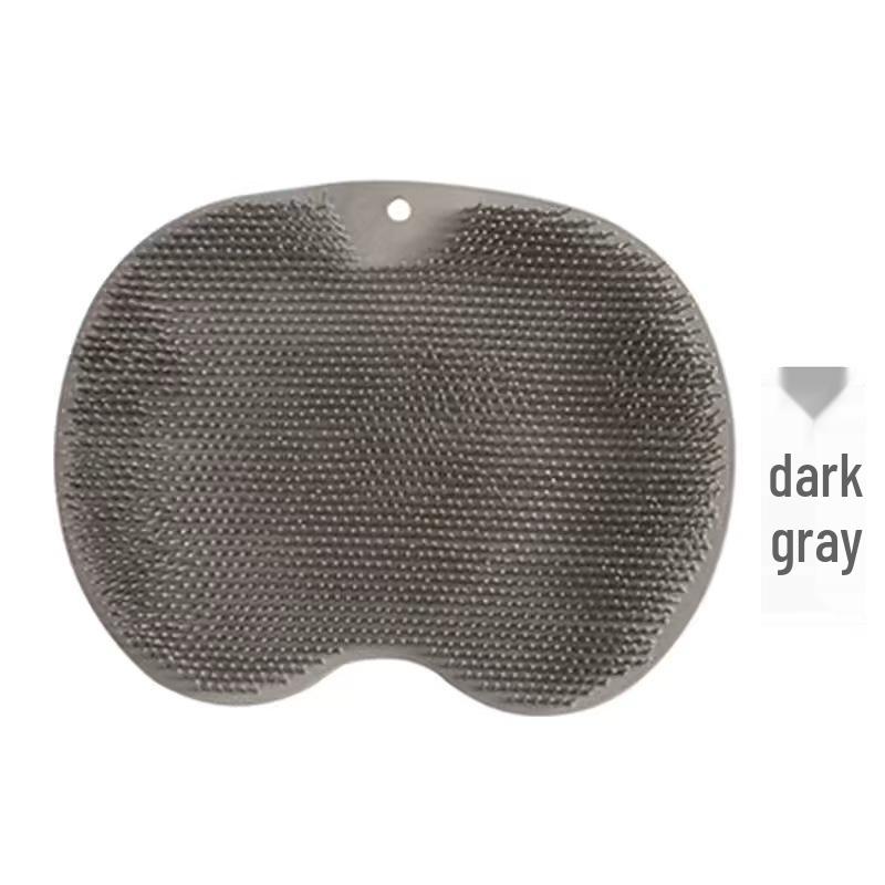 Silicone Non-Slip Bath Mat: Foot and Back Massager, Anti-Itch, For Rubbing and Washing