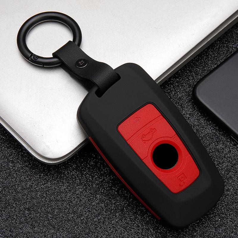 Carbon Fiber Car Key Fob Case Skin Cover For Bmw 3 4 5 Series 320I 530I 550I F20 F21 F30 F31 F25 F01 F02 Car Key Case