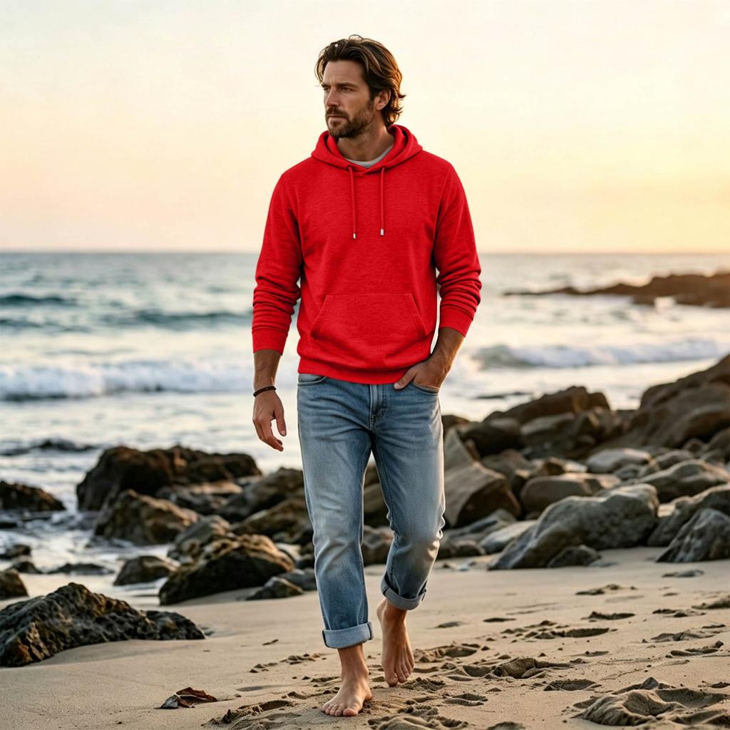 Men's Oversized Hoodie Casual Streetwear Pullover for Daily Wear
