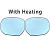 For Honda Odyssey 2014- Car Accessories Outer Rearview Mirrors Glass Side Mirror Lens With Heated Blue Lens