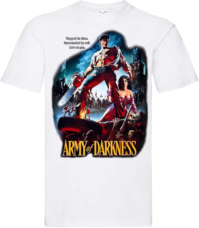

film movie retro birthday horror halloween t shirt for army of darkness fans XL