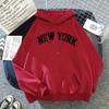 Fleece hoodie sweater men's and women's autumn and winter tops loose