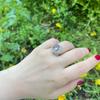 Round Zultanite Stone Silver Ring, Sultanite Gemstone Silver Ring, Color Change Stone Silver Ring, Turkish Disapore, Gift Idea For Women