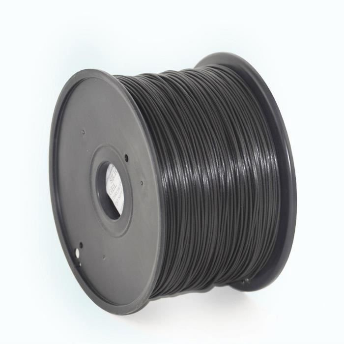 Filament 3D - GEMBIRD - 3DP-ABS1.75-01-BK - ABS Noir - 1 Kg - 1,75 Mm