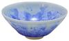 Touan Kiln Sake Flower Crystal Kyo-yaki Kiyomizu-yaki Cup, Design, Blue, Kta833-01