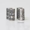 Custom Taotie Dragon Pattern Spacer Beads - Semi-Handmade Barrel & Tube Charms for Bracelets