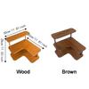Rounded Edges Corner Desktop Shelves L-Shaped Cup Storage Rack Perfume Display Stand  Coffee Corner